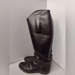 Ariat Knee High Black Boots Medalist 55601  US 9 Leather Motorcycle Moto